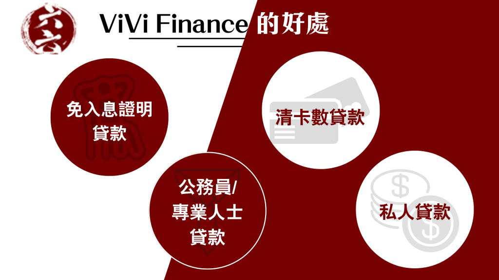 ViVi Finance 的好處 度身訂做貸款計劃